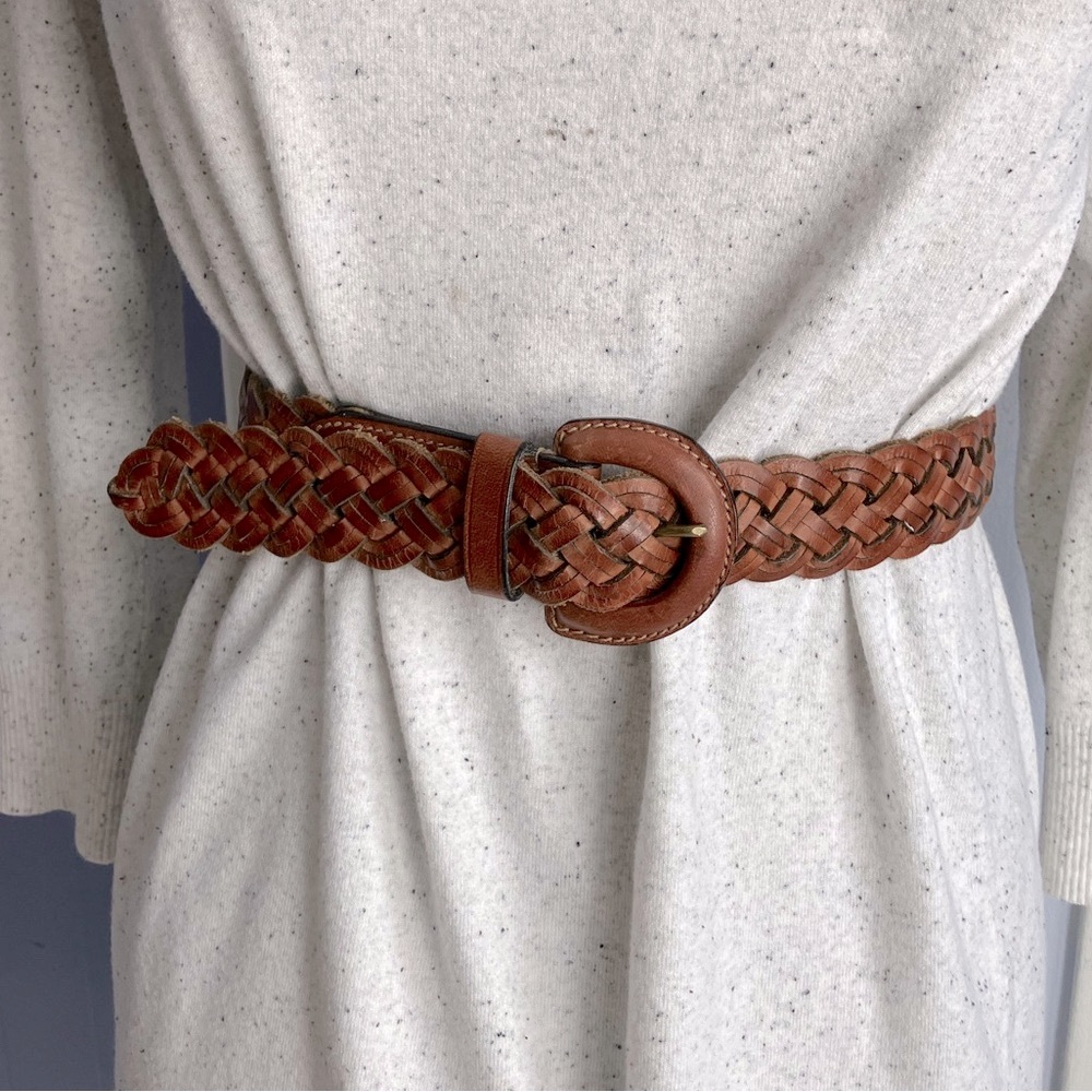 April Cornell Brown Braided Belt